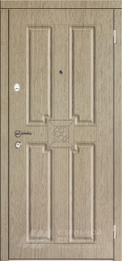Входная железная дверь МДФ для квартиры цвета беленый дуб с отделкой МДФ ПВХ - фото