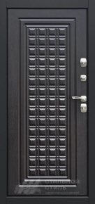 Уличная черная входная дверь с порошковым напылением и МДФ с отделкой МДФ ПВХ - фото №2