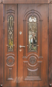 Парадная дверь №78 с отделкой Массив дуба - фото