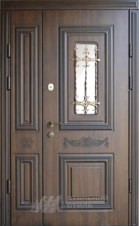 Дверь «Парадная дверь №342» c отделкой Массив дуба